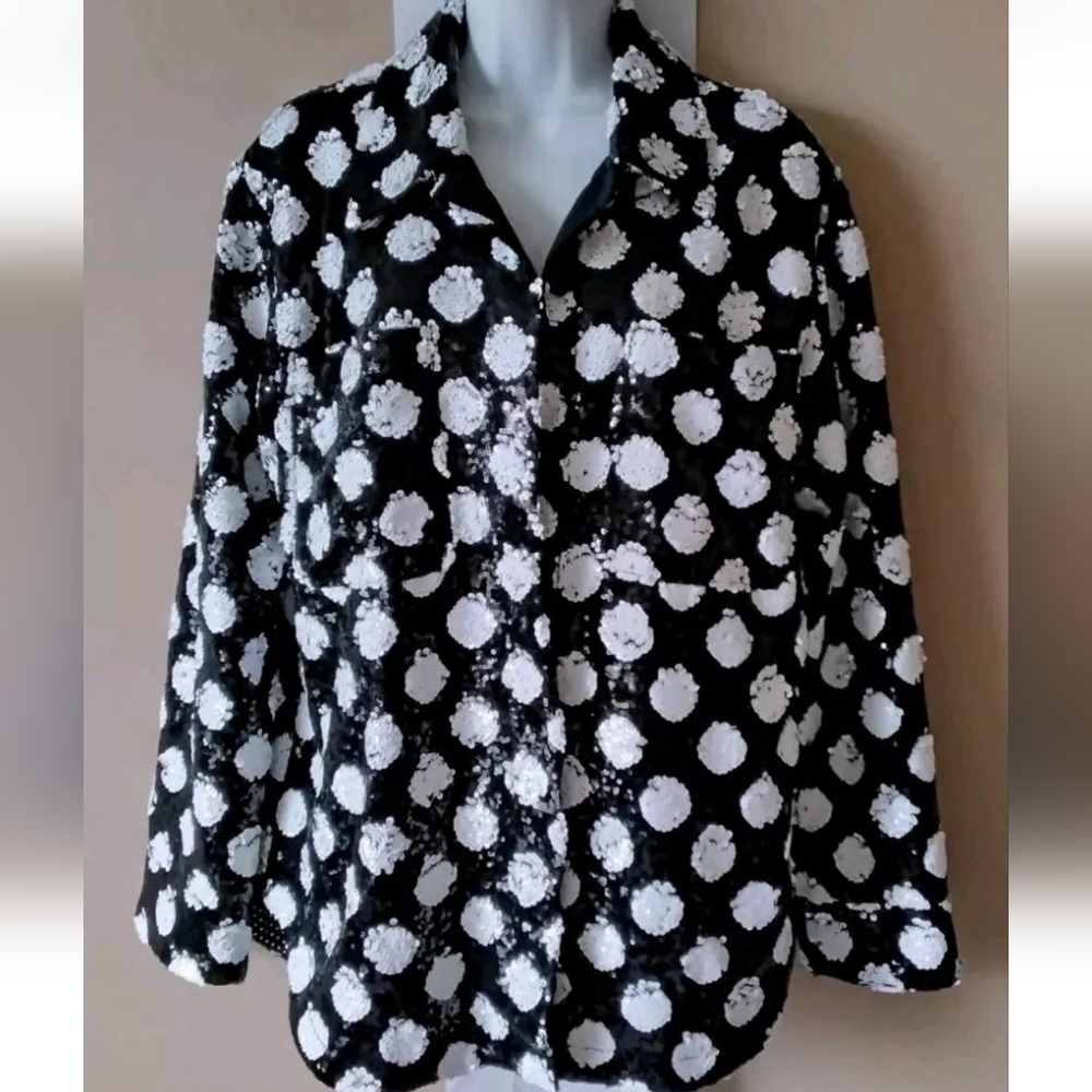 ANTHROPOLOGIE Maeve sequin shacket shirt jacket ♥️ 198.00 - Picture 2 of 9